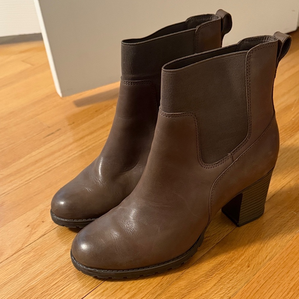 Clarks Brown Ankle Boots